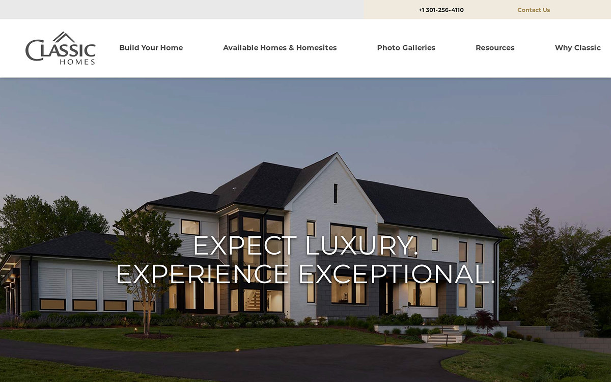 ClassicHomesOfMaryland.com website