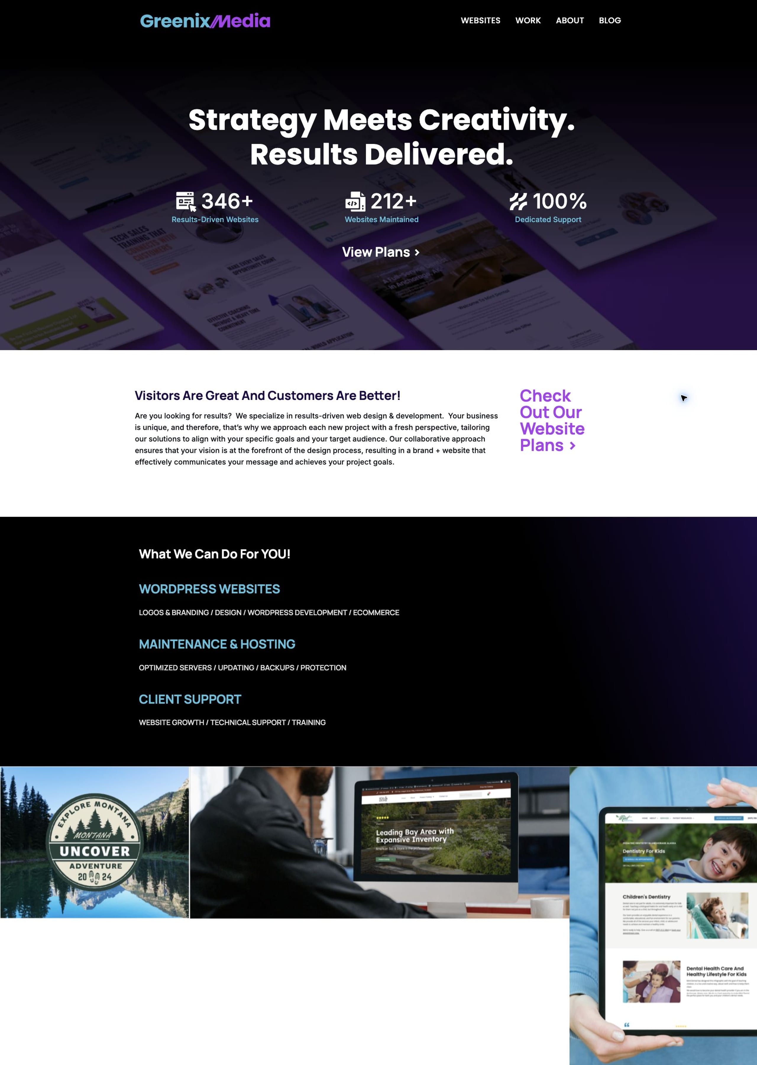 GreenixMedia.com website screenshot