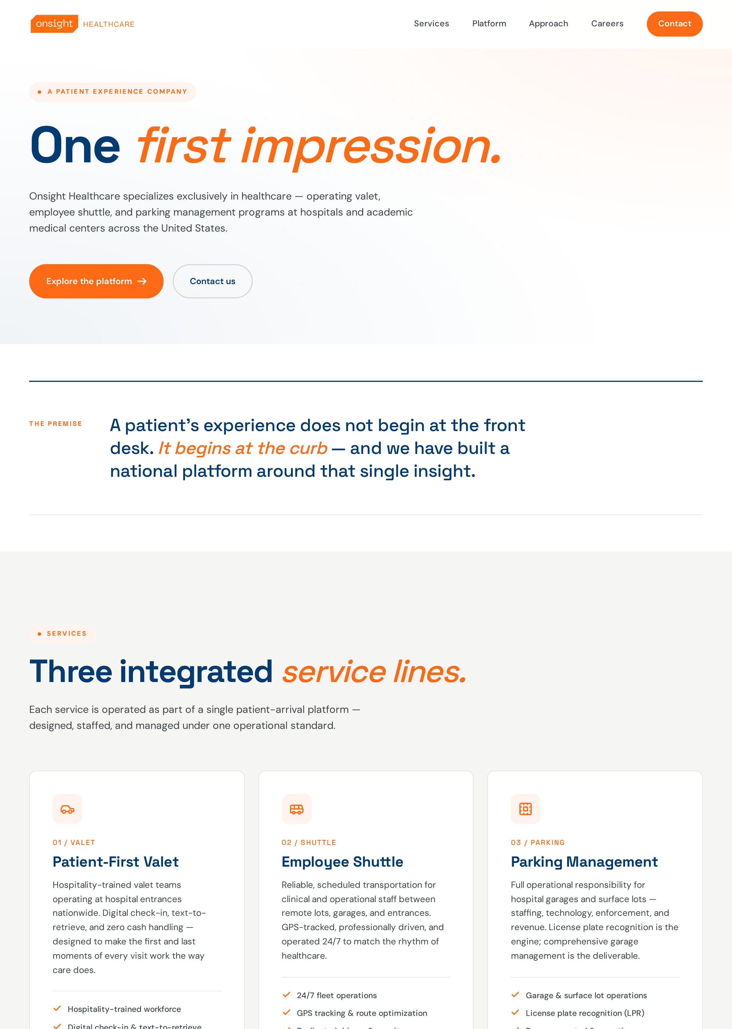 Onsight.Healthcare website screenshot